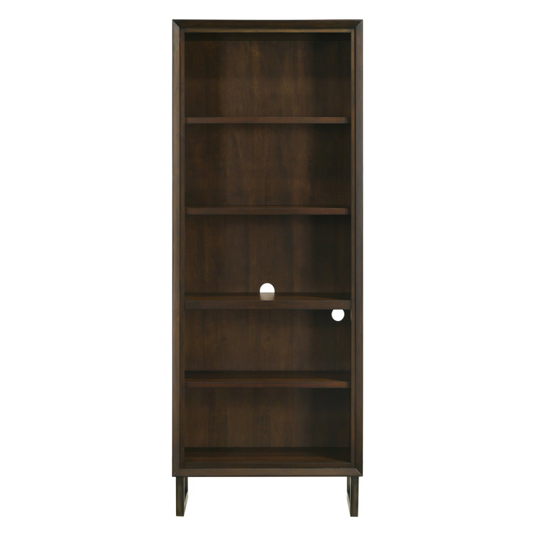 Wildon Home® Antonanzas Dark Walnut 5shelf Bookcase Wayfair Canada